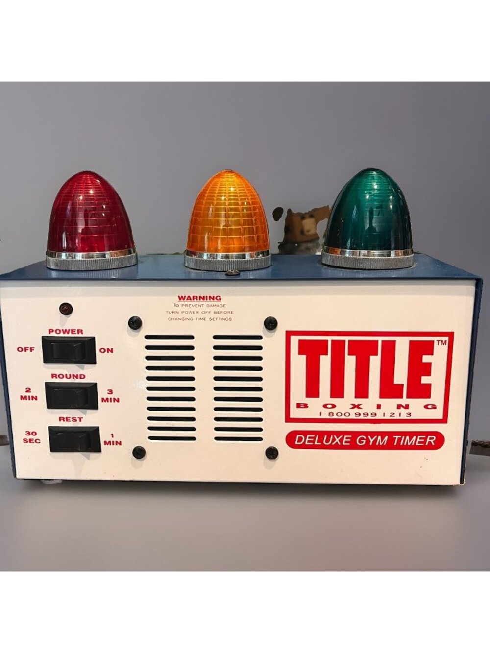 Title Boxing Deluxe Gym Timer Vintage Industrial Retro Sparring Round MMA Clock